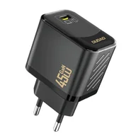 Ładowarki do telefonów - Ładowarka sieciowa Czarna Dudao A28 GaN 45W USB-C Szybkie ładowanie - miniaturka - grafika 1