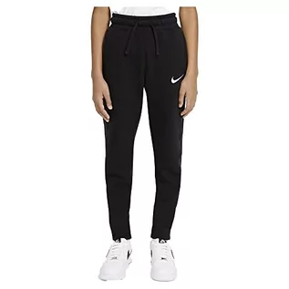 Spodnie i spodenki dla chłopców - NIKE Nike Spodnie chłopięce B Nsw Flc Swoosh czarny/(biały). 8 lat DA0771-010 - grafika 1