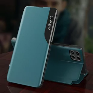 Eco Leather View Case elegancki futerał etui z klapką i funkcją podstawki Samsung Galaxy A22 4G fioletowy - Etui i futerały do telefonów - miniaturka - grafika 4