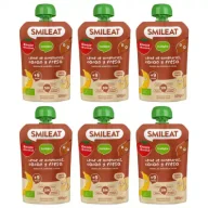 Desery dla dzieci - Smileat Mus z ekologicznymi migdałami, kakao i truskawkami po 9 miesiącu Zestaw 6 x 100 g Bio - miniaturka - grafika 1