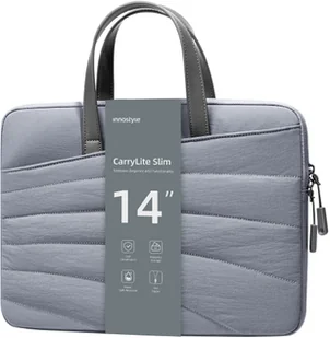 INNOSTYLE DAMSKA TORBA NA LAPTOPA 13 14 WODOODPORNA CARRYLITE SLIM SZARA - Torby na laptopy - miniaturka - grafika 1