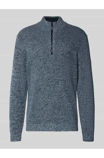 Bluza o kroju slim fit z kołnierzem i zamkiem błyskawicznym model Mouline - camel active - Bluzy męskie - miniaturka - grafika 1