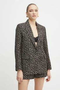 Morgan marynarka VBILI.F kolor brązowy jednorzędowa wzorzysta VBILI.F - Marynarki i żakiety damskie - miniaturka - grafika 1