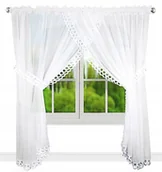 Firany - Firanka Gotowa Z Gipiura Firana Woal Na Balkon Do Salonu Ażur 400X250 Cm - miniaturka - grafika 1