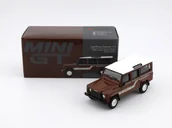 Samochody i pojazdy dla dzieci - MINI GT Land Rover Defender 110 1985 County Wagon Russet Brown LHD MGT00734-L - miniaturka - grafika 1