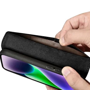 iCarer Wallet Case 2in1 etui iPhone 14 skórzany pokrowiec z klapką Anti-RFID czarny (WMI14220725-BK) - Etui i futerały do telefonów - miniaturka - grafika 9