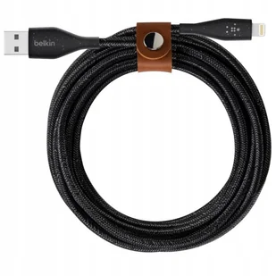 Belkin Kabel DuraTek Plus USB-A / Lightning Cable 3m, czarny - Kable USB - miniaturka - grafika 1