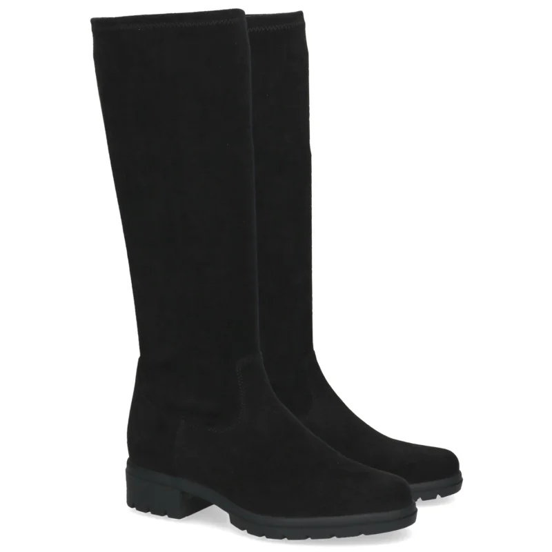 Kozaki damskie Caprice 9-25536-47 044 BLACK STRETCH R.37,5