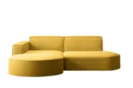 Narożniki - Sofa w kształcie L Modena narożnik tkanina Poso żółty lewy - miniaturka - grafika 1