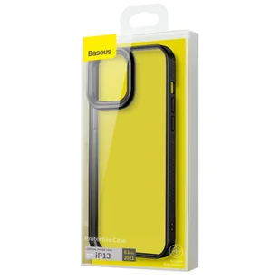 Baseus Crystal Phone Case pancerne etui do iPhone 13 z żelową ramką czarny ARJT000001 - Etui i futerały do telefonów - miniaturka - grafika 5