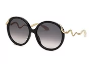 Okulary przeciwsłoneczne - Just Cavalli Okulary przeciwsłoneczne Roberto Cavalli Damskie, Shiny Full Cream, 55/20/140 - miniaturka - grafika 1