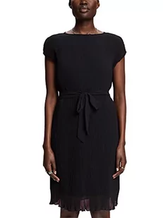 Esprit Collection Sukienka plisowana bez rękawów, LENZING™ ECOVERO™, czarny, S - Sukienki - miniaturka - grafika 1