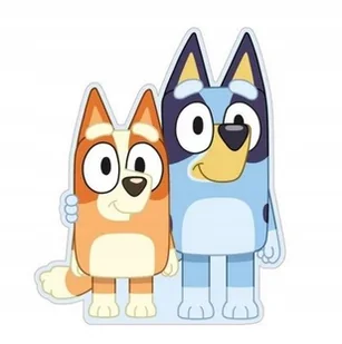 PODUSZKA BLUEY BINGO PRZYTULANKA KSZTAŁTKA 3D PIESEK BLUI DISNEY PREZENT - Poduszki dekoracyjne - miniaturka - grafika 1