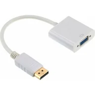 Adaptery i przejściówki - Gembird Adapter Display Port VGA/biały (A-DPM-VGAF-02-W) - miniaturka - grafika 1