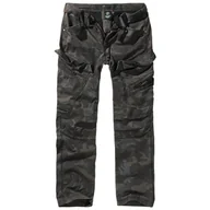 Spodnie sportowe męskie - Spodnie turystyczne męskie Brandit Slim Fit Adven Dark Camo - miniaturka - grafika 1