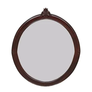 RZEŹBIONE LUSTRO W KOLORZE CIEMNEGO MAHONIU 150108 / POLOMEBLE - Lustra - miniaturka - grafika 1