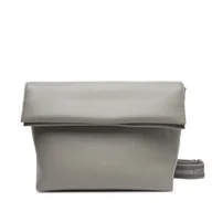 Torebki damskie - Torebka Tommy Hilfiger Th Logotape Med Crossover AW0AW17692 Szary - miniaturka - grafika 1