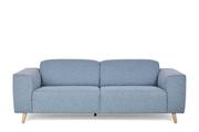 Sofy i kanapy - Sofa 3 PONTE *błękitny, 255x88x96, tkanina/metal/drewno - miniaturka - grafika 1