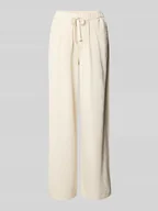 Spodnie damskie - Jeansy z szeroką nogawką z czystej bawełny model ‘VALERIA’ - miniaturka - grafika 1