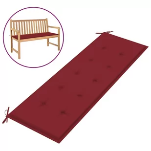 vidaXL Poduszka na ławkę ogrodową czerwień wina 150x50x4 cm tkanina 314086 - Poduszki ogrodowe - miniaturka - grafika 1