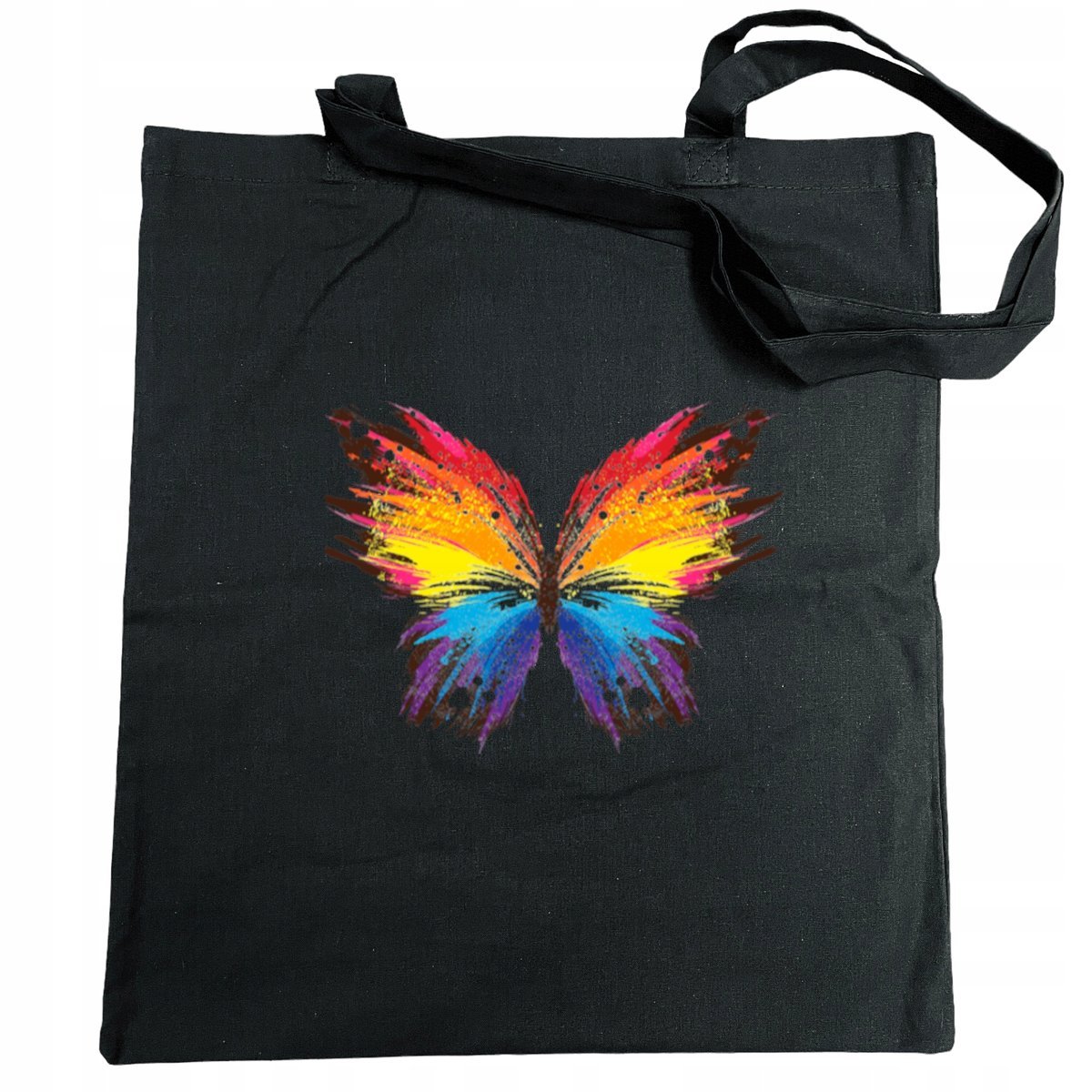Torba na zakupy kolorowy nadruk Motyl Motylek
