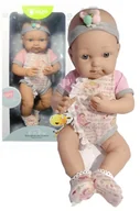 Lalki dla dziewczynek - Lalka Bobas Baby Gumowa W Ubranku Niemowlak 41 cm - miniaturka - grafika 1