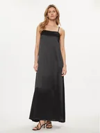 Sukienki - Fracomina Sukienka letnia FS24SD3006W45101 Czarny Loose Fit - miniaturka - grafika 1