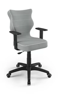 Fotel biurowy, krzesło biurowe Entelo Good Chair Ergonomiczne krzesło Duo JS03, 6, jasnoszary/czarny CA-D-6-B-C-JS03-B - Fotele i krzesła biurowe - miniaturka - grafika 1