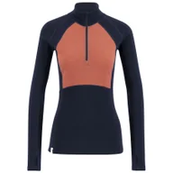Pozostała odzież narciarska - Ulvang Peak Map Half Zip, podkoszulek narciarski, damski, ciemnoniebieski/różowy - miniaturka - grafika 1