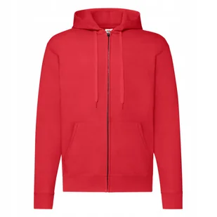 Bluza Męska Z Kapturem Rozpinana Czerwony r. 2XL - Bluzy męskie - miniaturka - grafika 1