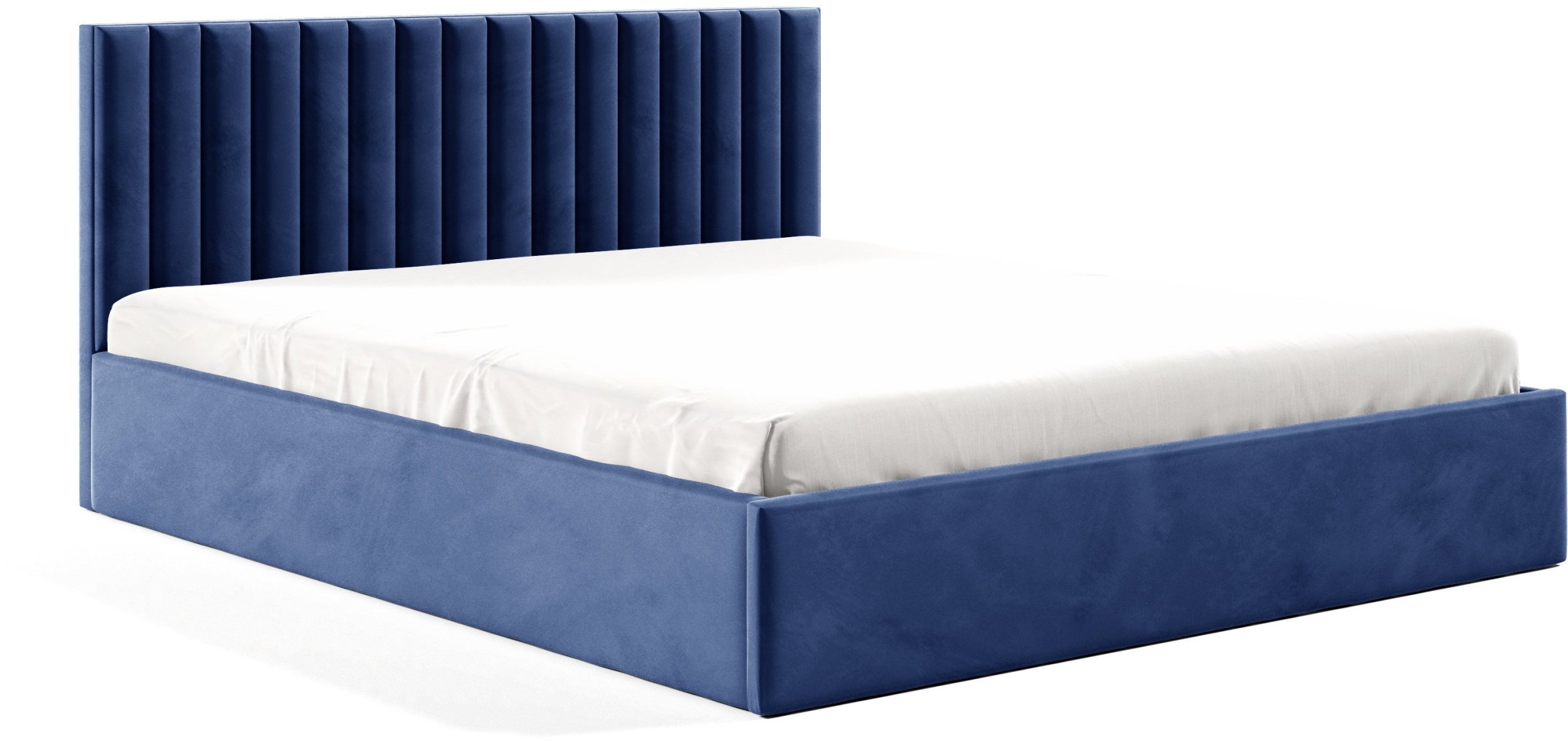 Łóżko tapicerowane FAME 160X200 , stelaż drewniany, na wymiar, welur riviera 81