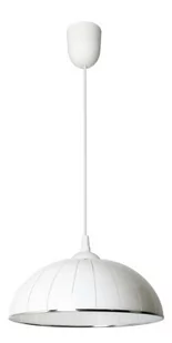 Lampex Lampa wisząca Anja B, biało-srebrna, 70x38 cm - Lampy sufitowe - miniaturka - grafika 1
