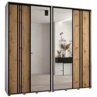 Szafy - Szafa przesuwna z lustrem wysoka Davos 7 250 głębokość 45 cm wysokość 235,2 cm - miniaturka - grafika 1