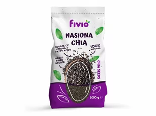 Nasiona chia 500g Fivio >>dostawa już od 6 zł, zapraszamy!<< - Ziarna i nasiona roślin strączkowych - miniaturka - grafika 1