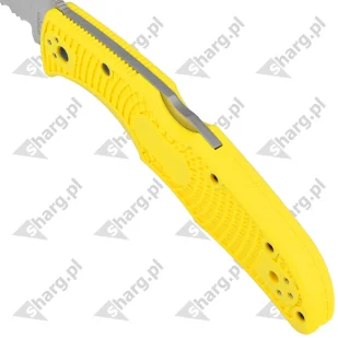 Nóż składany Spyderco Pacific Salt 2 FRN Yellow, Spyder H2 (C91SYL2) - Noże - miniaturka - grafika 4