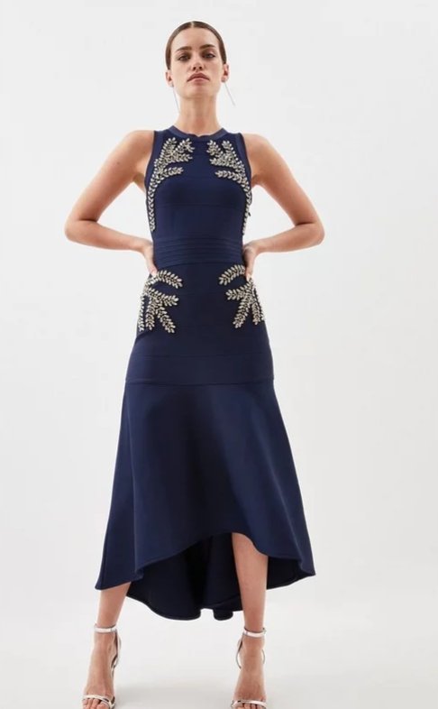 KAREN MILLEN SUKIENKA DLA NISKICH OZDOBNA M 1Y1X