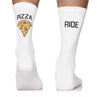 Skarpetki męskie - Skarpety rowerowe, kolarskie, Todo Cycling Pro, Pizza Ride, szosowe, termoaktywne, 47-50 - miniaturka - grafika 1
