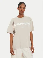 Koszulki i topy damskie - ViCOLO T-Shirt RB0399 Beżowy Regular Fit - miniaturka - grafika 1