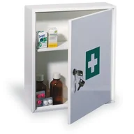 Akcesoria BHP - B2B Partner Metalowe apteczki ścienne, 36x31,5x11 cm, wypełnione DIN 13157 55531 - miniaturka - grafika 1