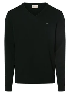 Gant Sweter męski Mężczyźni Wełna zielony jednolity, XL - Swetry męskie - miniaturka - grafika 1