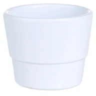 Donice - Osłonka ceramiczna 8 cm biała CERMAX - miniaturka - grafika 1