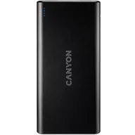 Akcesoria do tabletów i e-booków - Canyon Power Bank 10000 mAh Micro USB/USB-C CNE-CPB1006B) Czarna - miniaturka - grafika 1