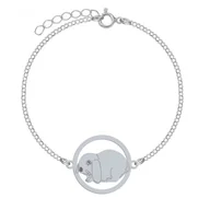 Biżuteria dla dzieci - Królik Angora Bransoletka srebro - MEJK Jewellery - miniaturka - grafika 1