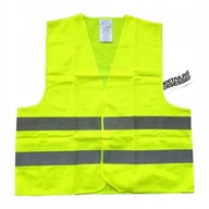 Akcesoria motoryzacyjne - KAMIZELKA ODBLASKOWA OSTRZEGAWCZA DROGOWA ŻÓŁTA - miniaturka - grafika 1