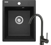 Zlewozmywaki z baterią - Deante Corio ZRCB2103 Grafitowy - miniaturka - grafika 1