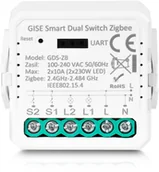 Akcesoria do monitoringu - GISE Smart Podwójny moduł przekaźnikowy Zigbee Tuya GDS-ZB - miniaturka - grafika 1