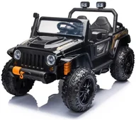 Pojazdy elektryczne dla dzieci - Mamido Auto Na Akumulator Jeep 4Speed 4X45W Czarny - miniaturka - grafika 1