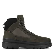 Botki męskie - Trzewiki Rieker Revolution Lifestyle U1270-54 Zielony - miniaturka - grafika 1