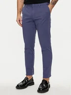 Spodnie męskie - Boss Chinosy Kaito1 50487966 Niebieski Slim Fit - miniaturka - grafika 1