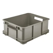 Pojemniki przemysłowe - Pojemik Bruno Eco-Line Euro-Box L 43 x 35 x 17,5 cm 20,5 l szary - miniaturka - grafika 1